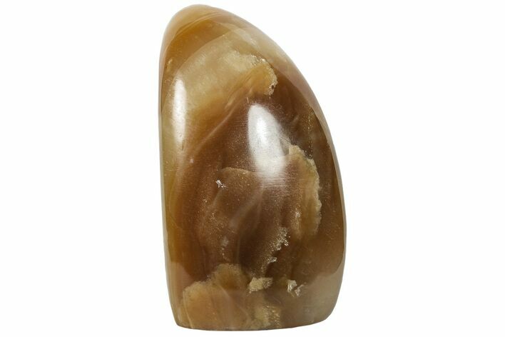 Free-Standing, Polished Brown Calcite #198818